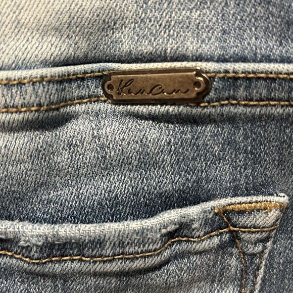 Kan can woman’s distressed stretchy skinny high rise jeans 5 pockets size 28. - Picture 6 of 9